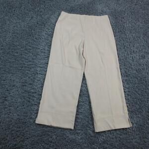 Lior Paris Pants Womens Large Wide Leg Dress Trousers Side Zip Classic 33x25.5*